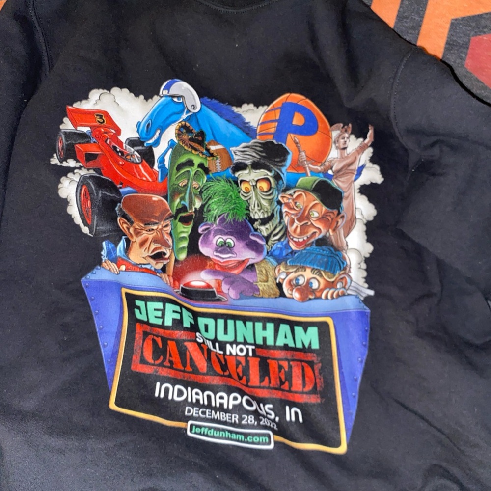 Jeff Dunham Graphic Crewneck Sweater - Black